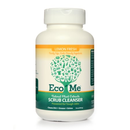 Eco Me Scrub Cleanser, Lemon Fresh 16 oz., PK6 ECOM-DXLF16B-06